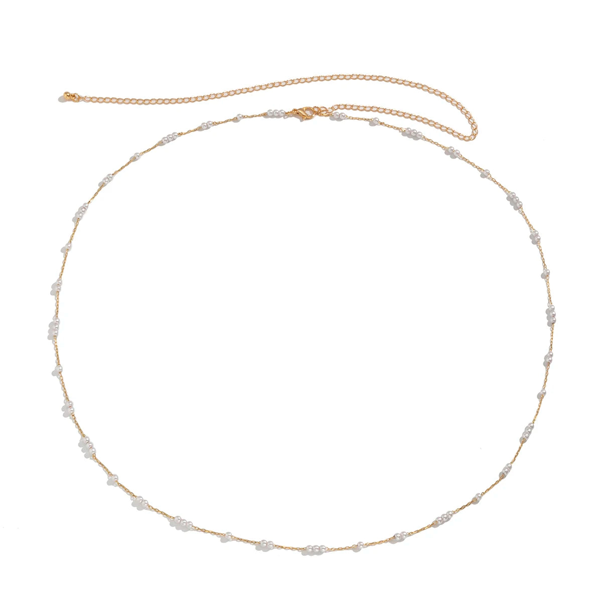 Simulate Pearl Thin Belt Waist Chain