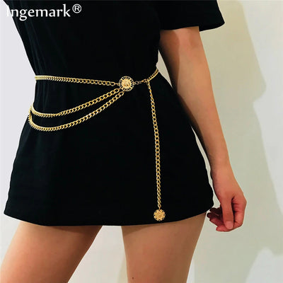 &nbsp;Beach Multilayer Waist Belt Chain&nbsp;