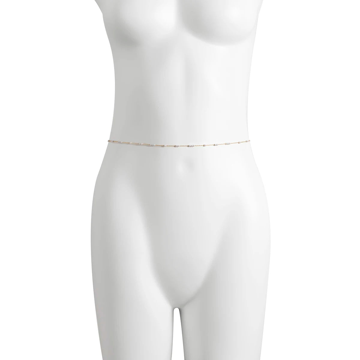 Simulate Pearl Thin Belt Waist Chain