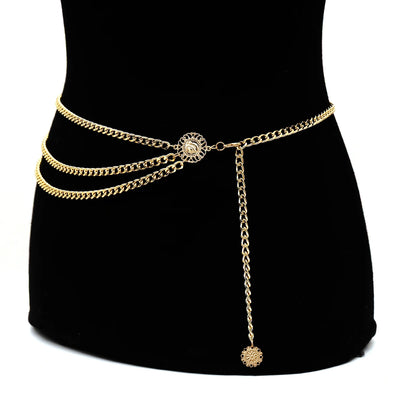 &nbsp;Beach Multilayer Waist Belt Chain&nbsp;